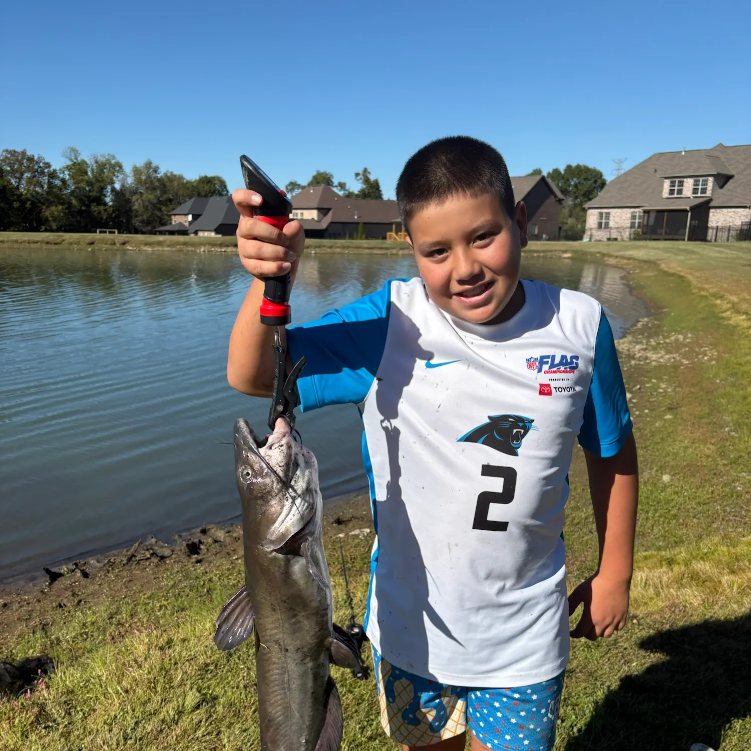 Channel catfish caught on Fishbrain
