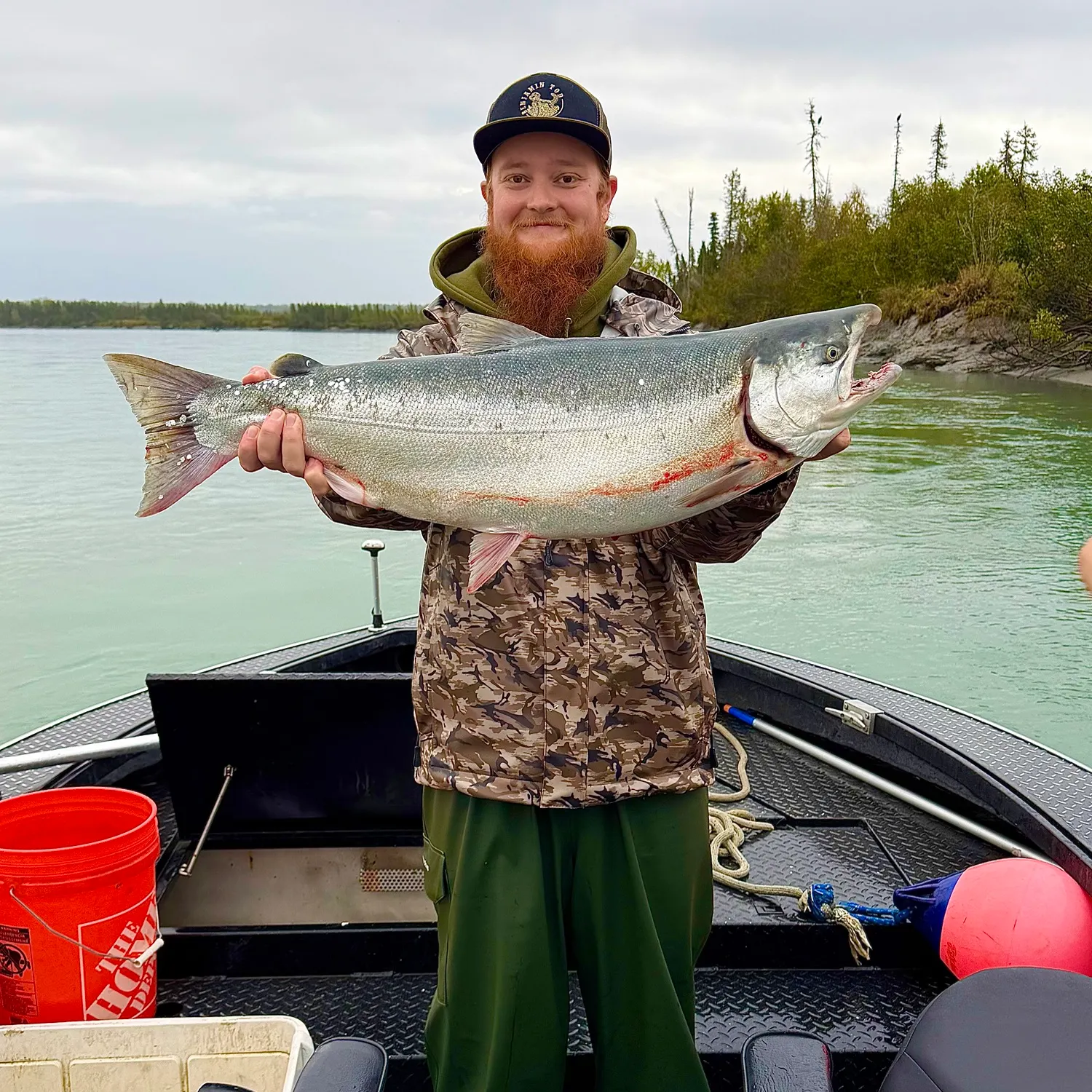 Coho salmon caught on Fishbrain