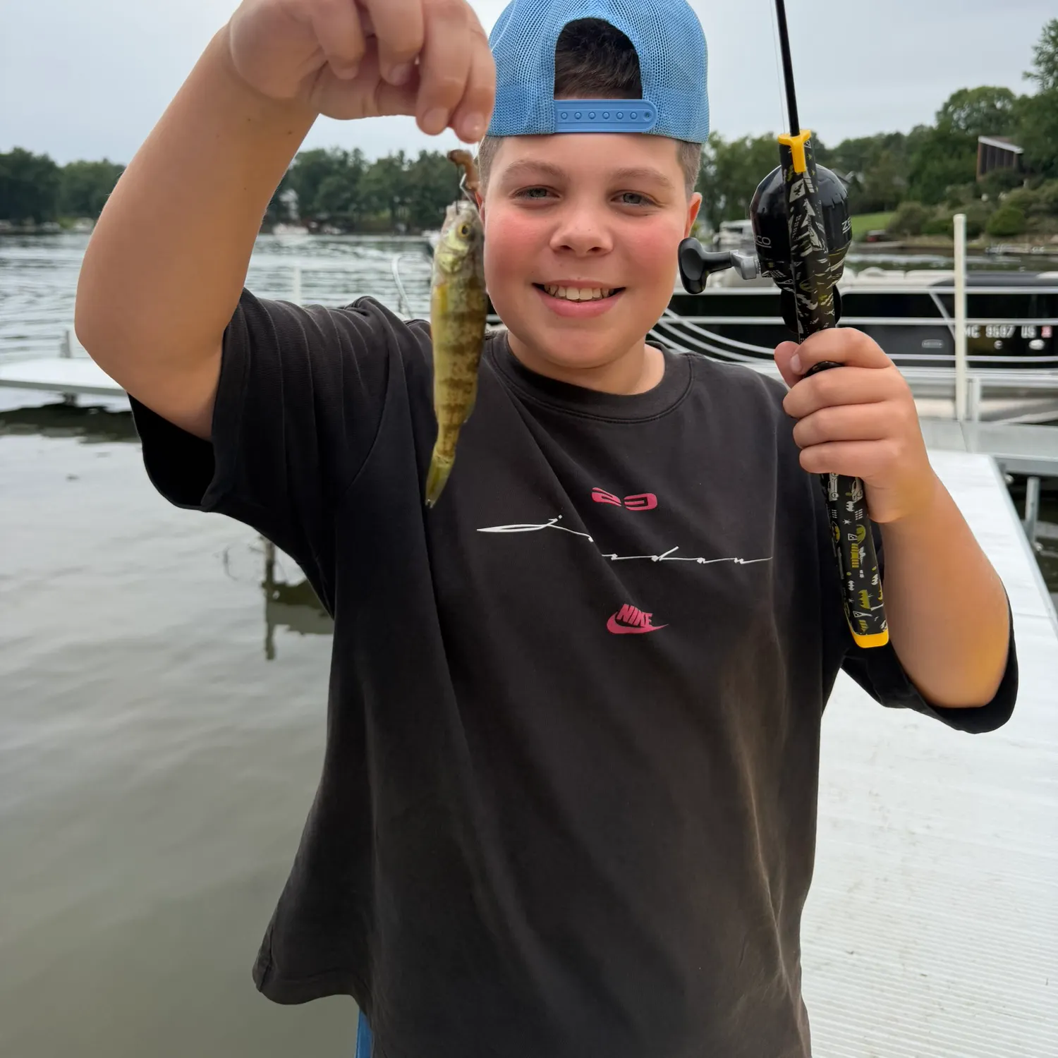 Yellow perch caught on Fishbrain