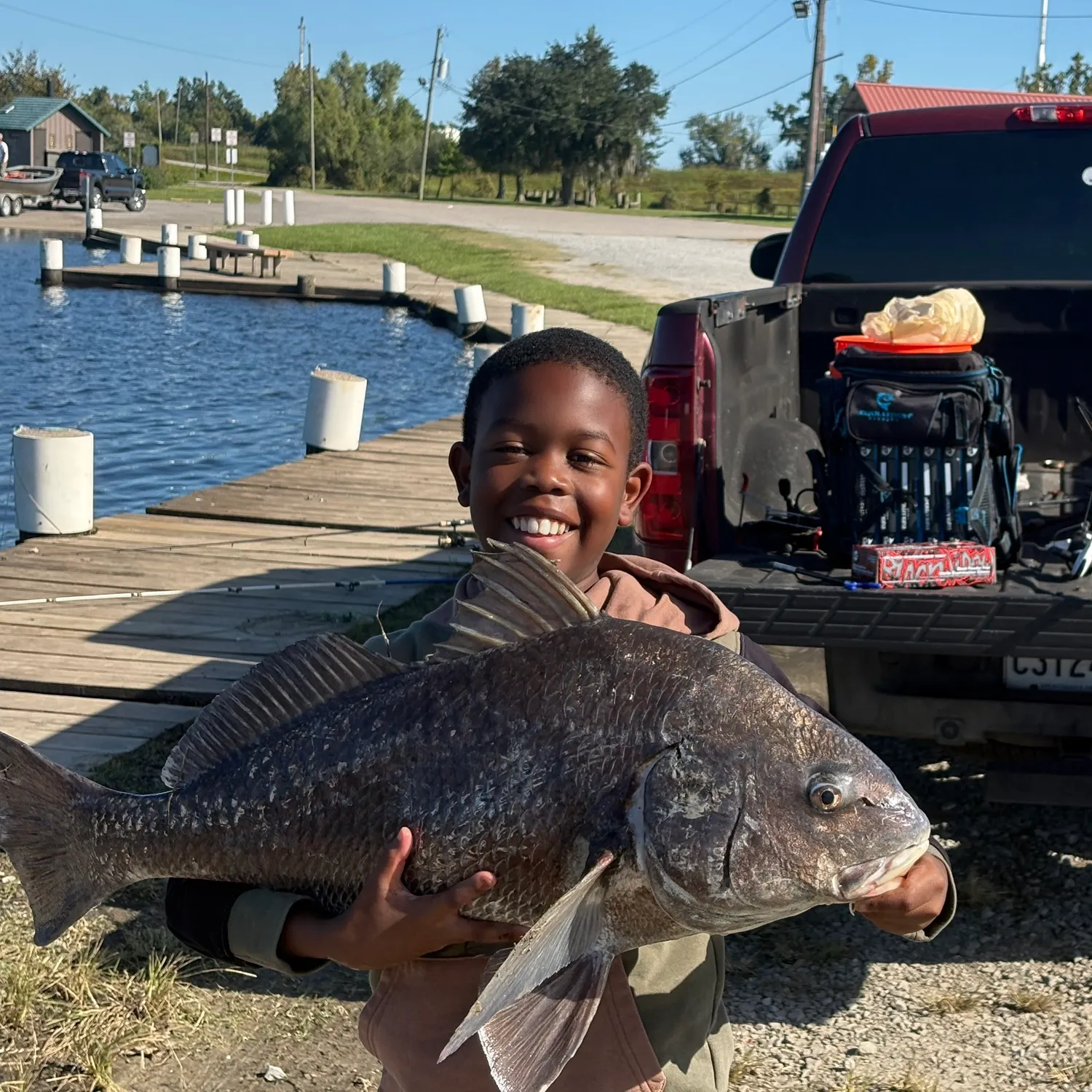 Freshwater drum caught on Fishbrain