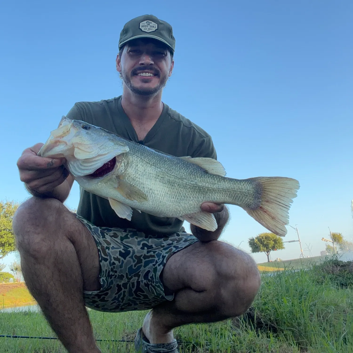 Largemouth bass caught on Fishbrain