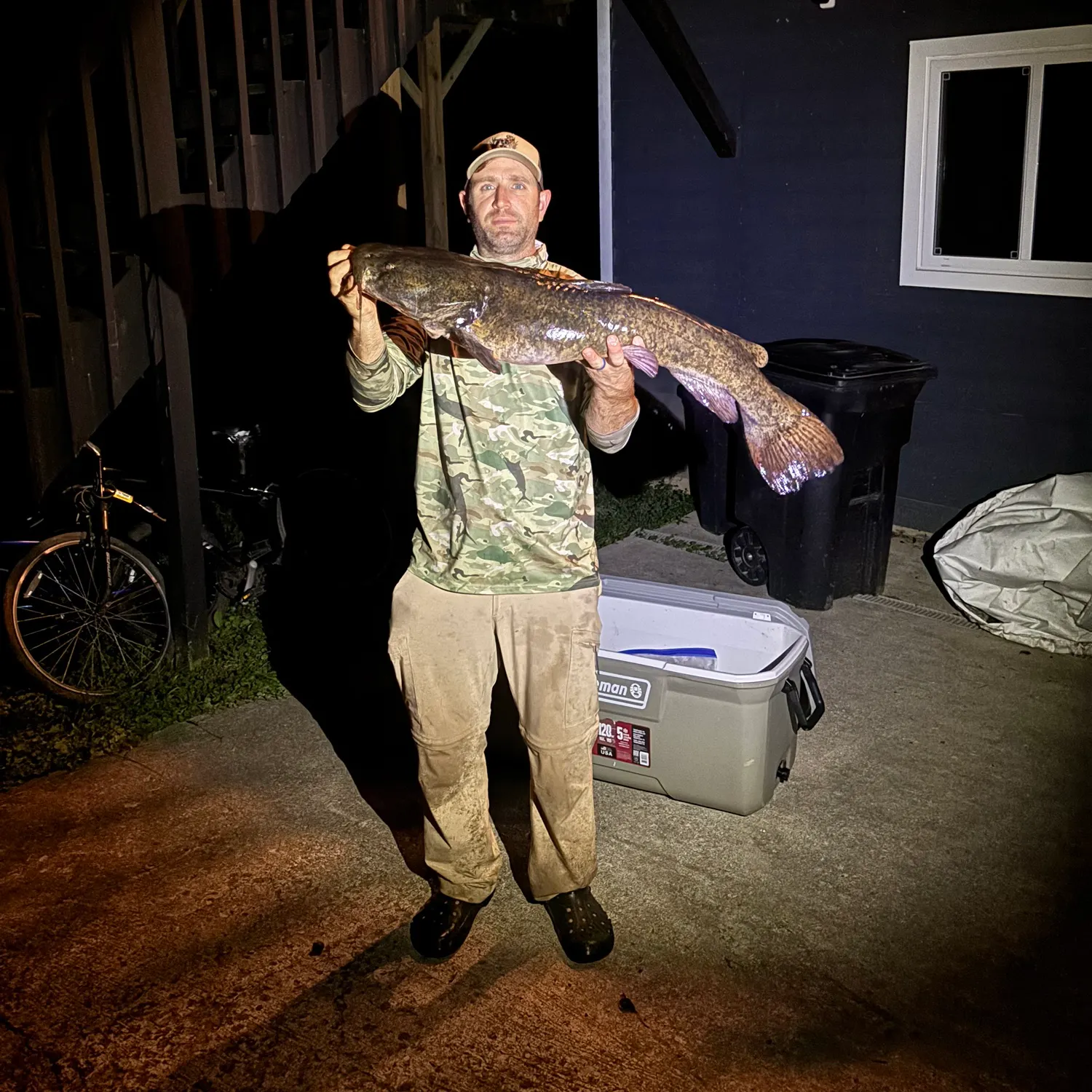 Flathead catfish caught on Fishbrain