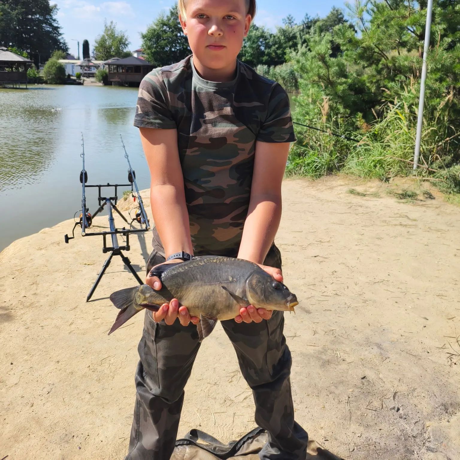 Leather carp caught on Fishbrain
