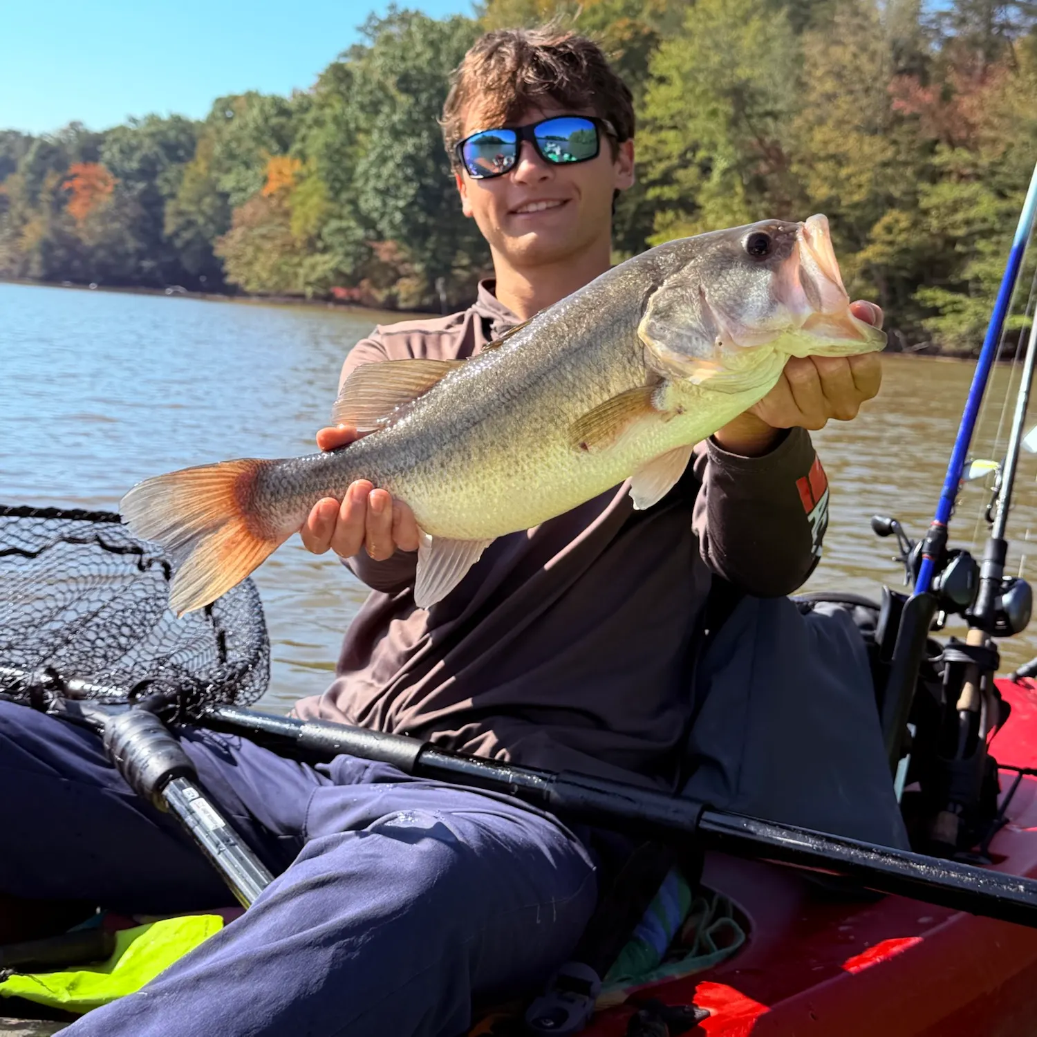 Largemouth bass caught on Fishbrain