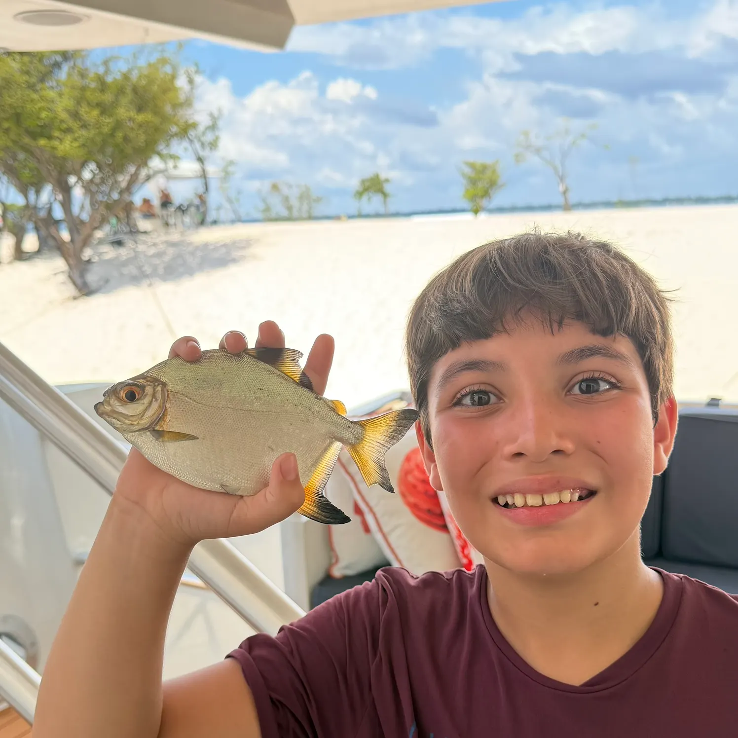 The most recent Small-scaled pacu catches on Fishbrain