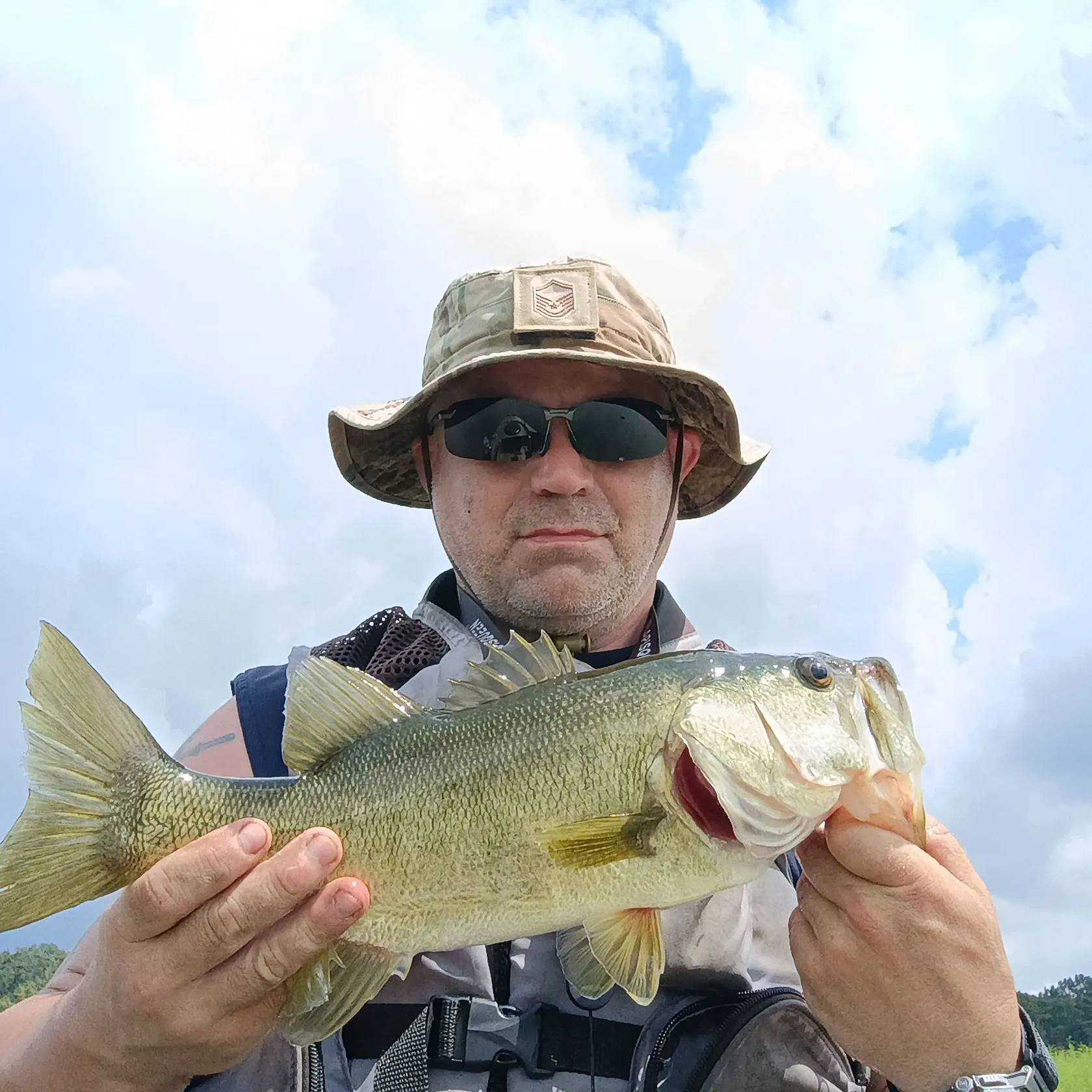 Largemouth bass caught on Fishbrain
