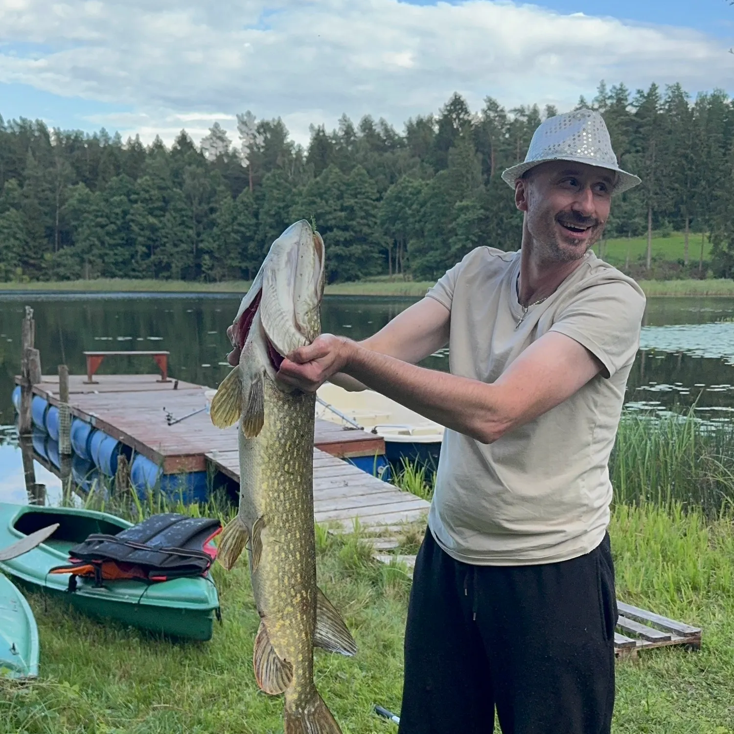 Northern pike caught on Fishbrain