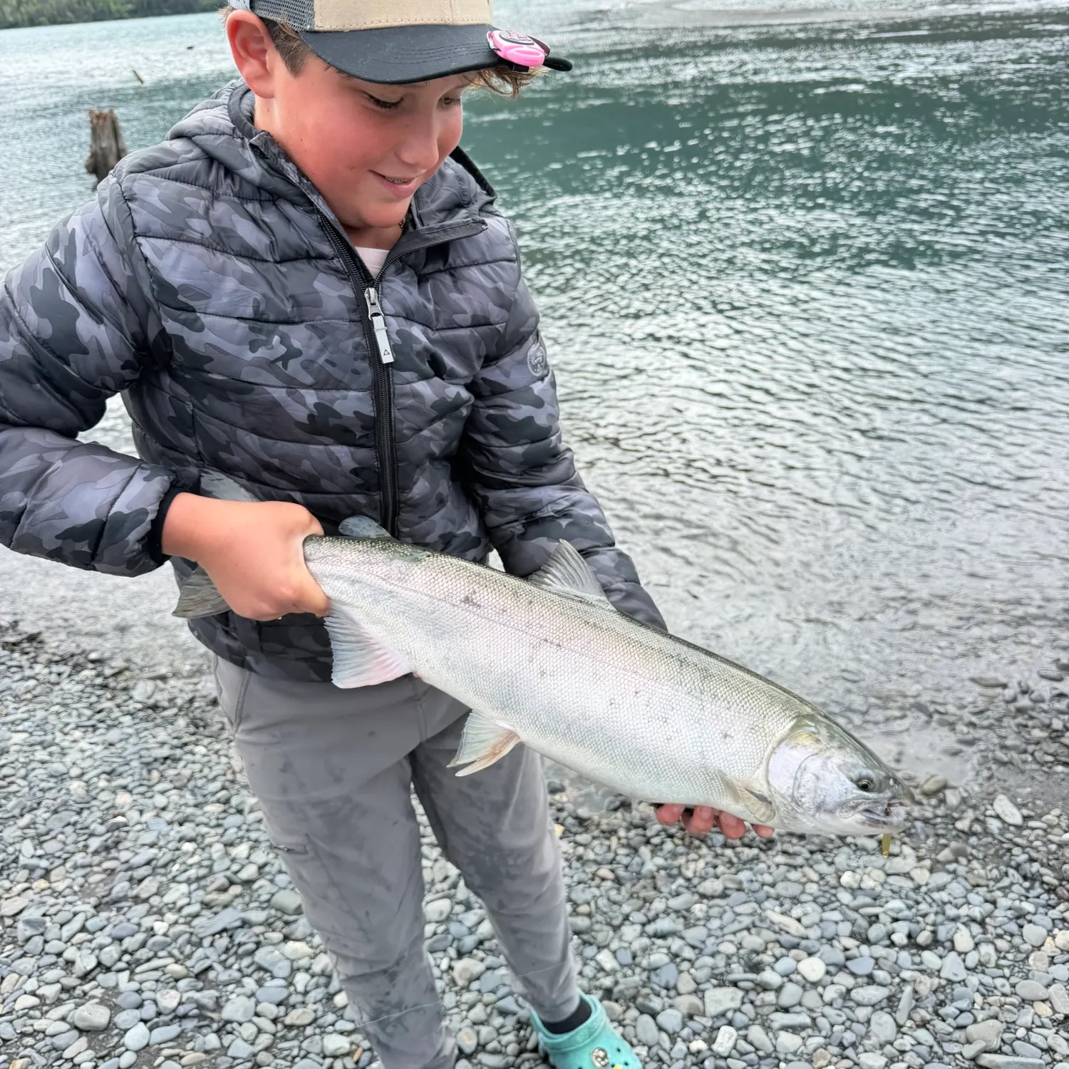 Coho salmon caught on Fishbrain