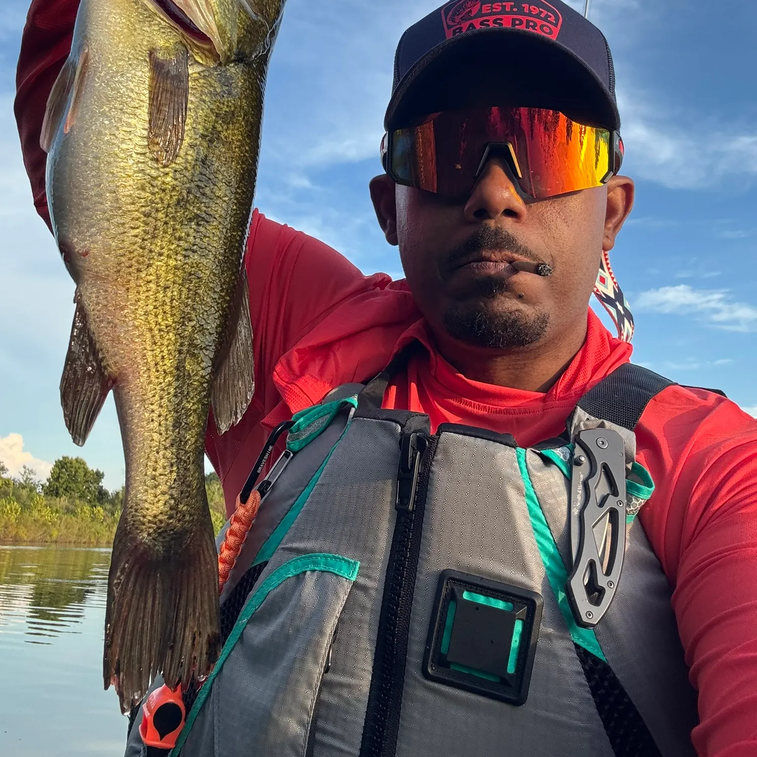 Largemouth bass caught on Fishbrain