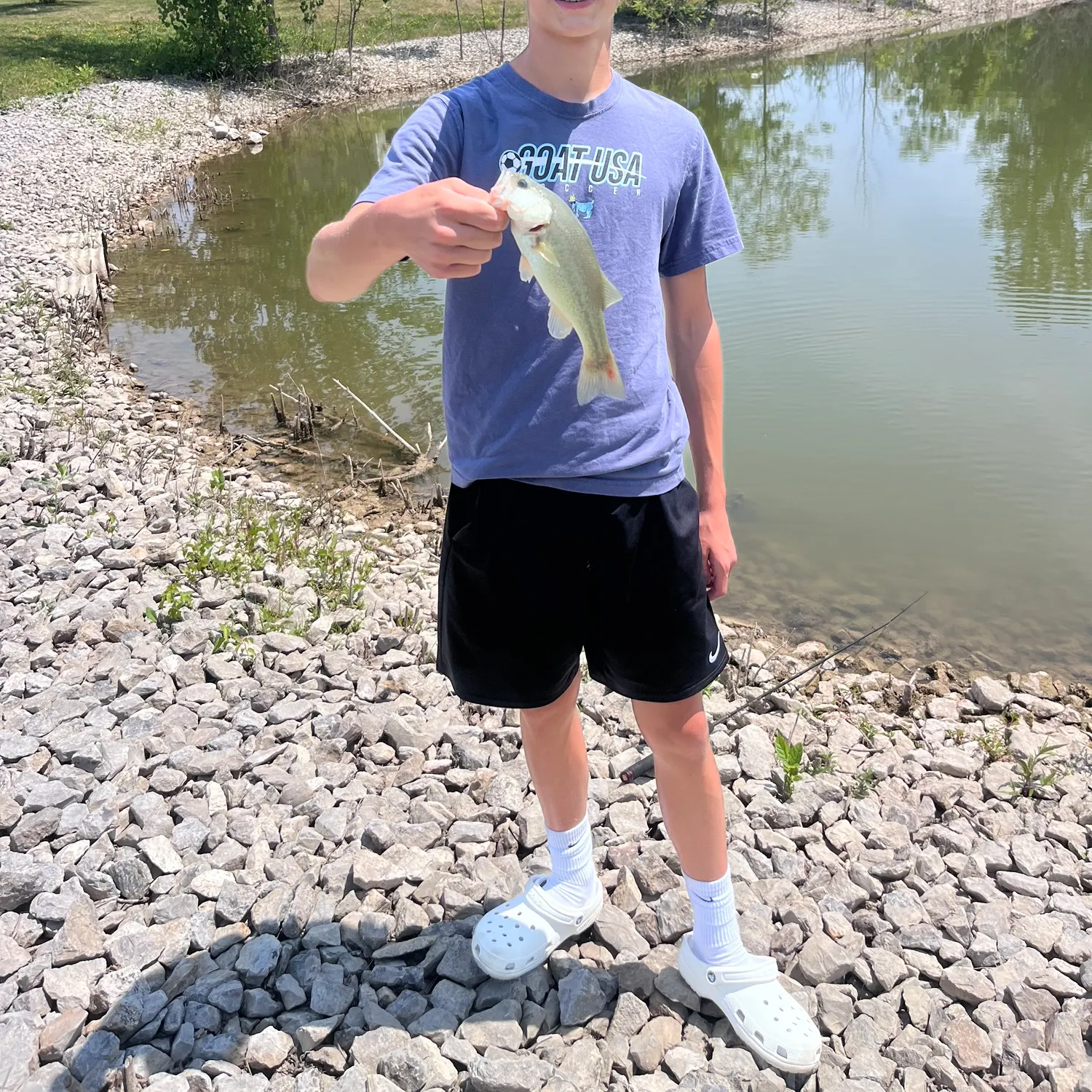 Largemouth bass caught on Fishbrain