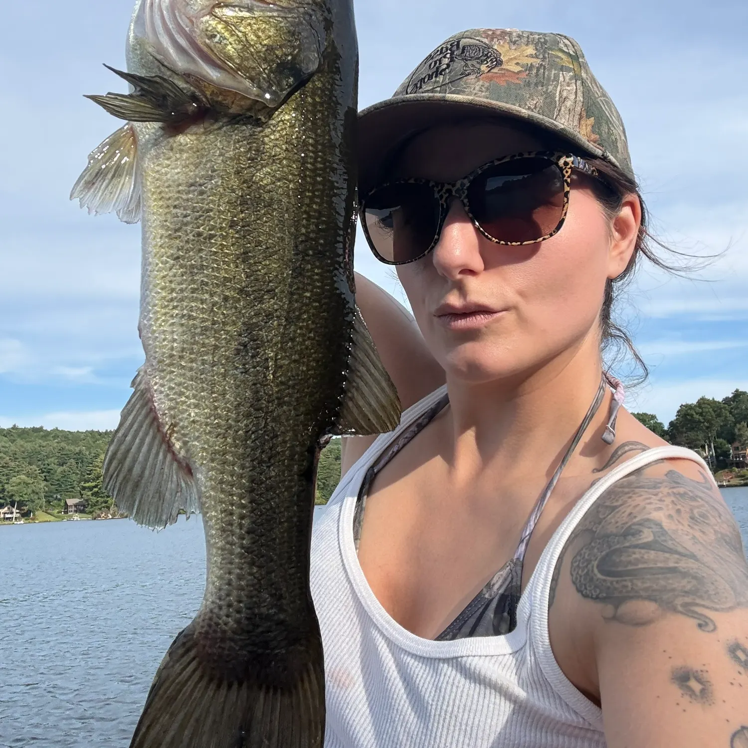 Largemouth bass caught on Fishbrain