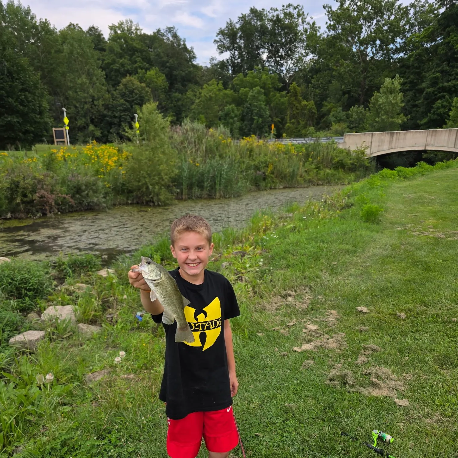 Largemouth bass caught on Fishbrain