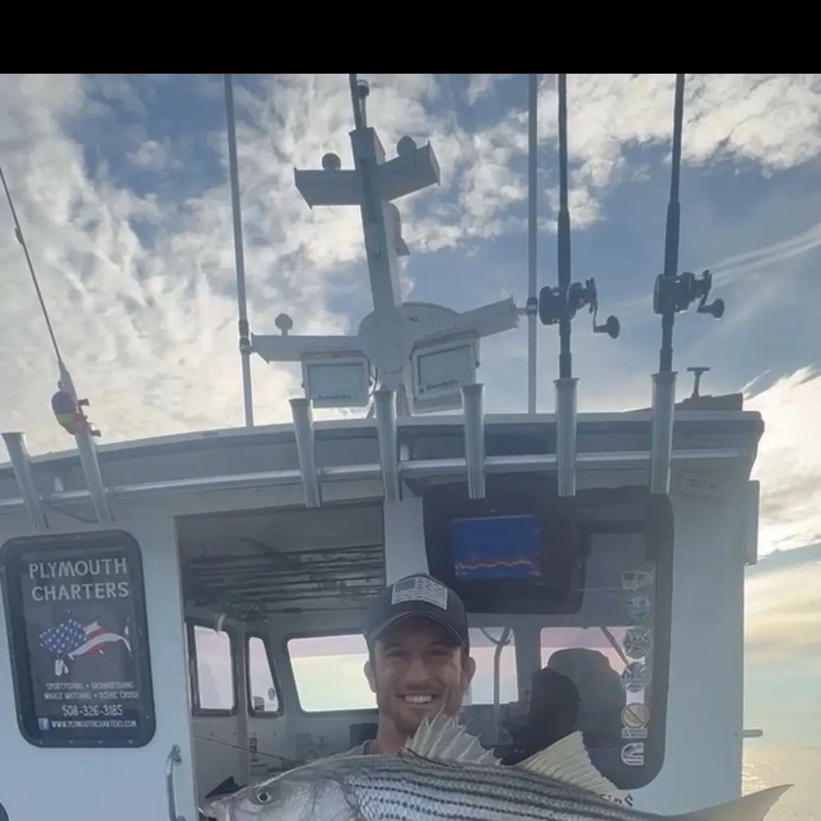Striped bass caught on Fishbrain