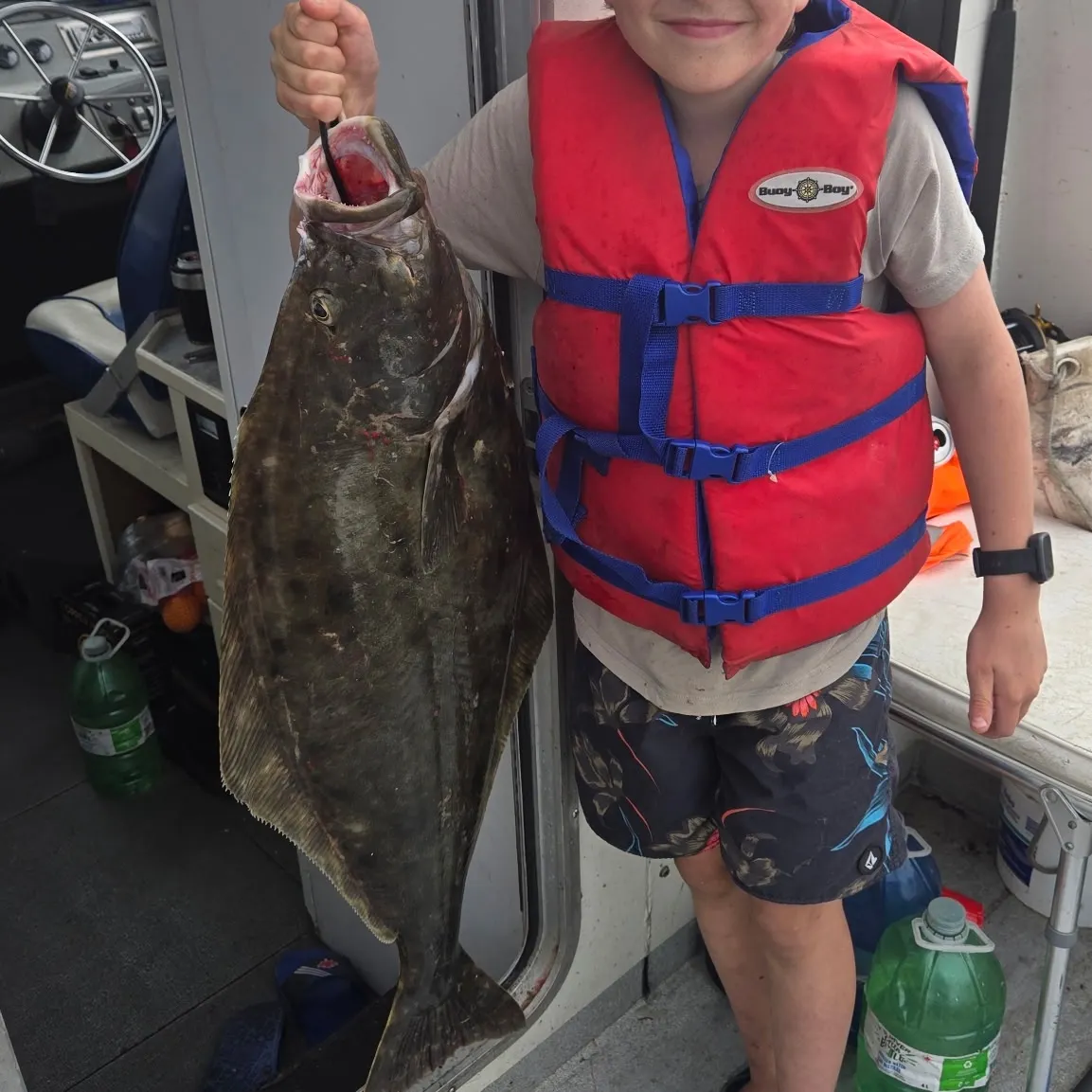 Pacific halibut caught on Fishbrain