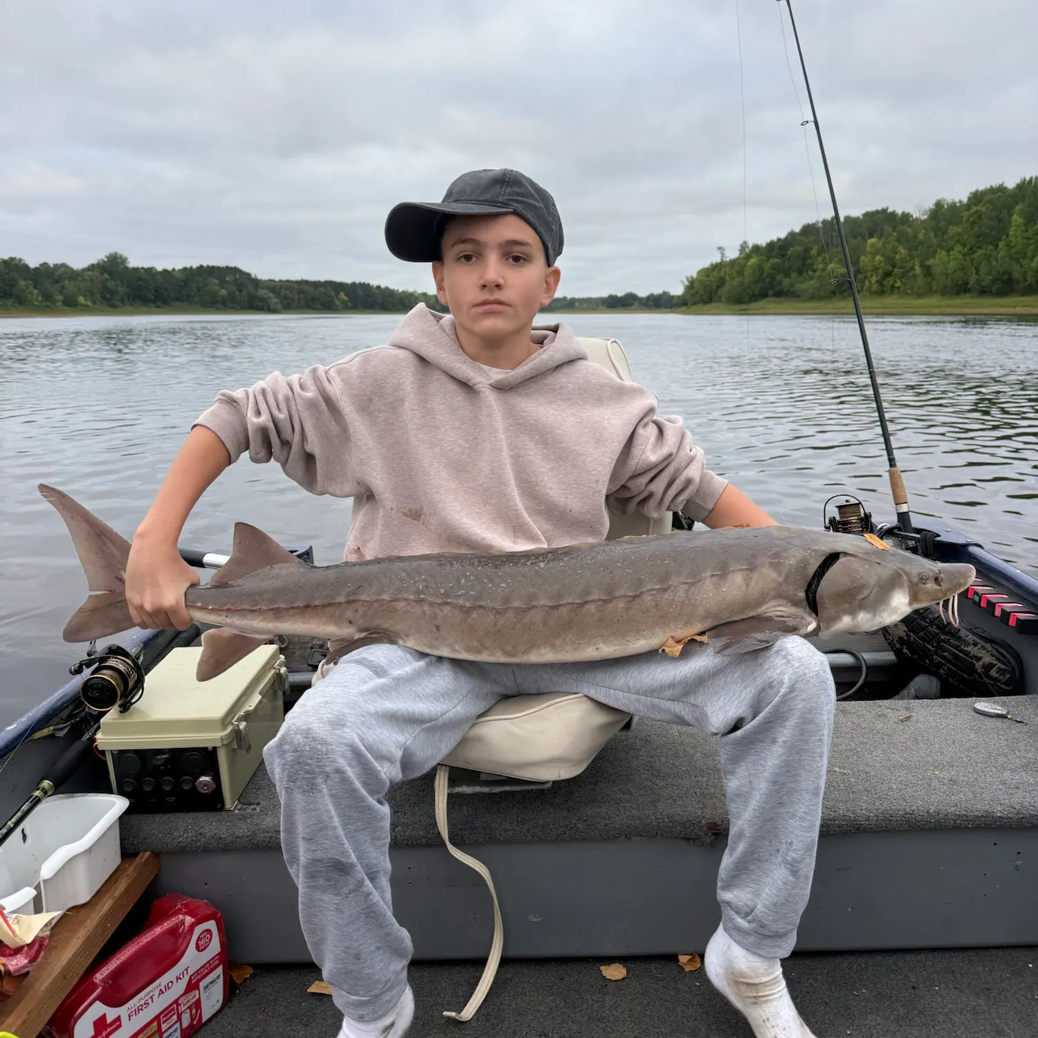 Lake sturgeon caught on Fishbrain