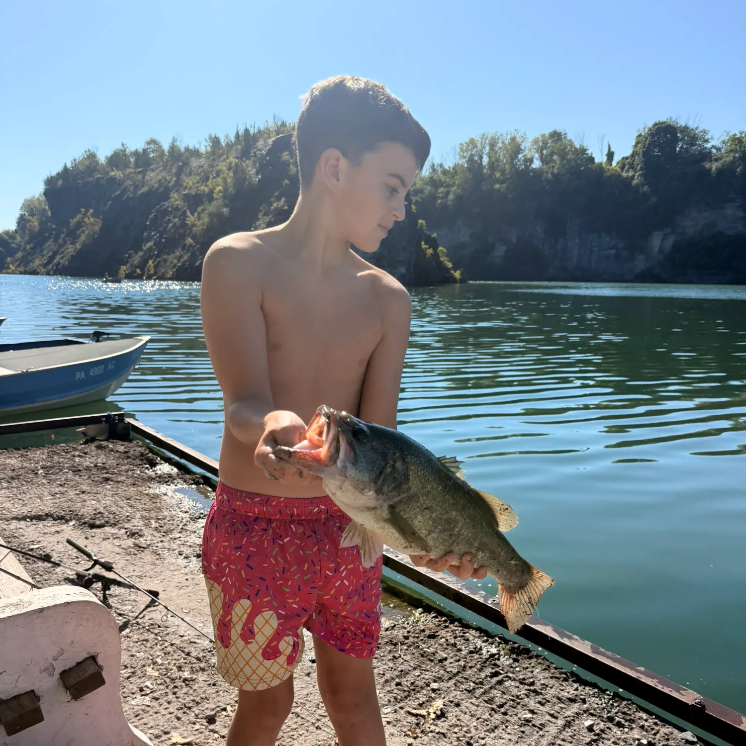 Largemouth bass caught on Fishbrain