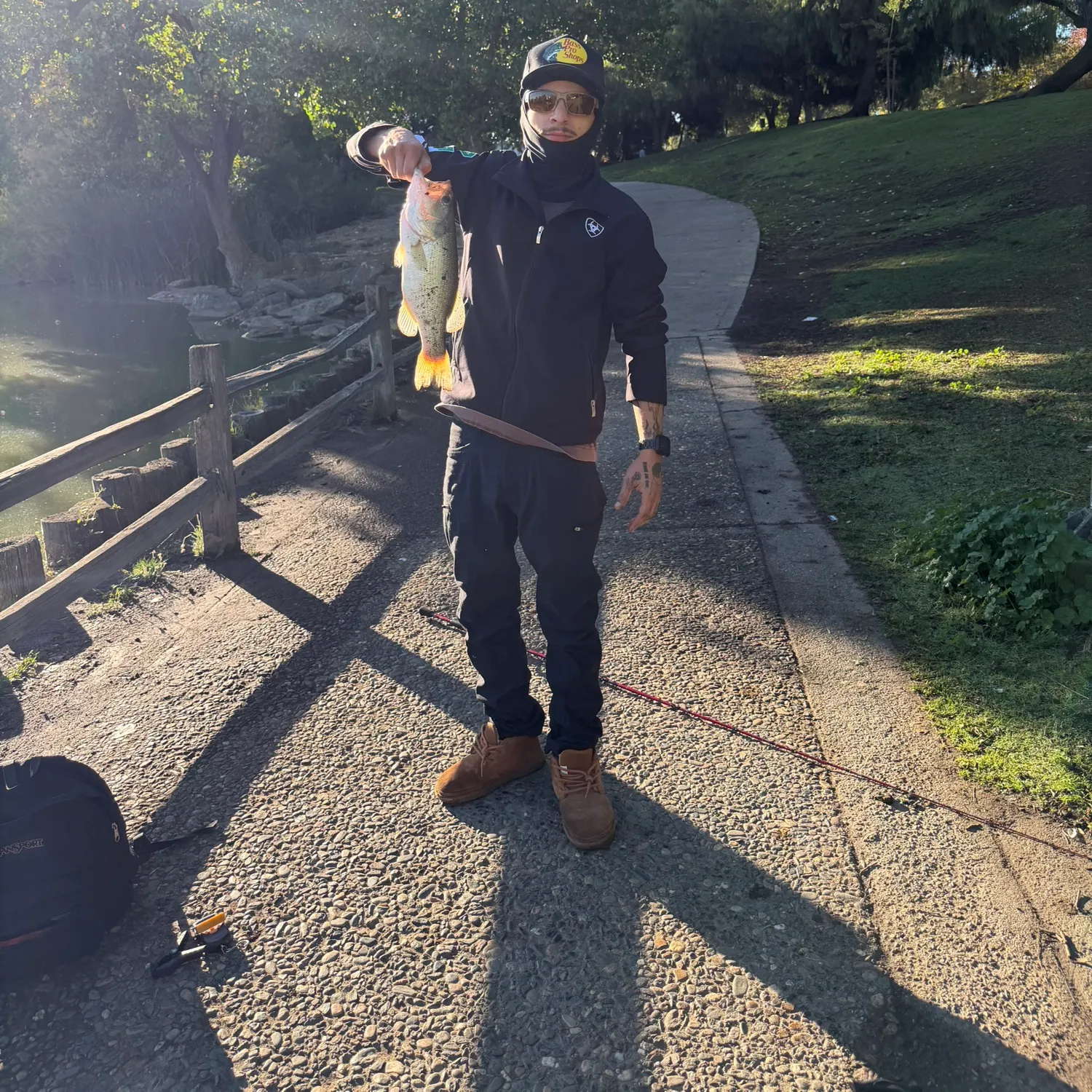 Largemouth bass caught on Fishbrain