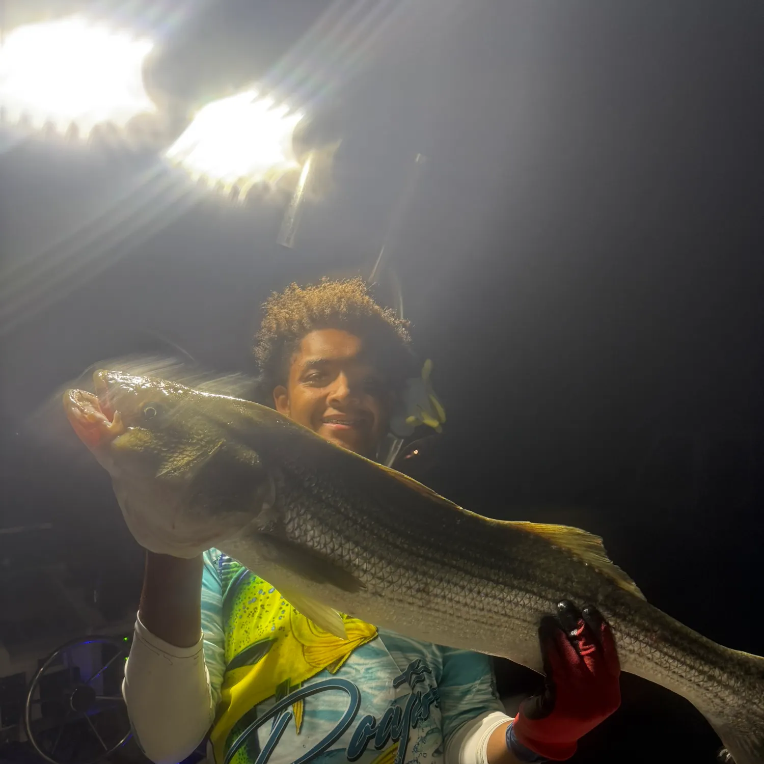 Striped bass caught on Fishbrain