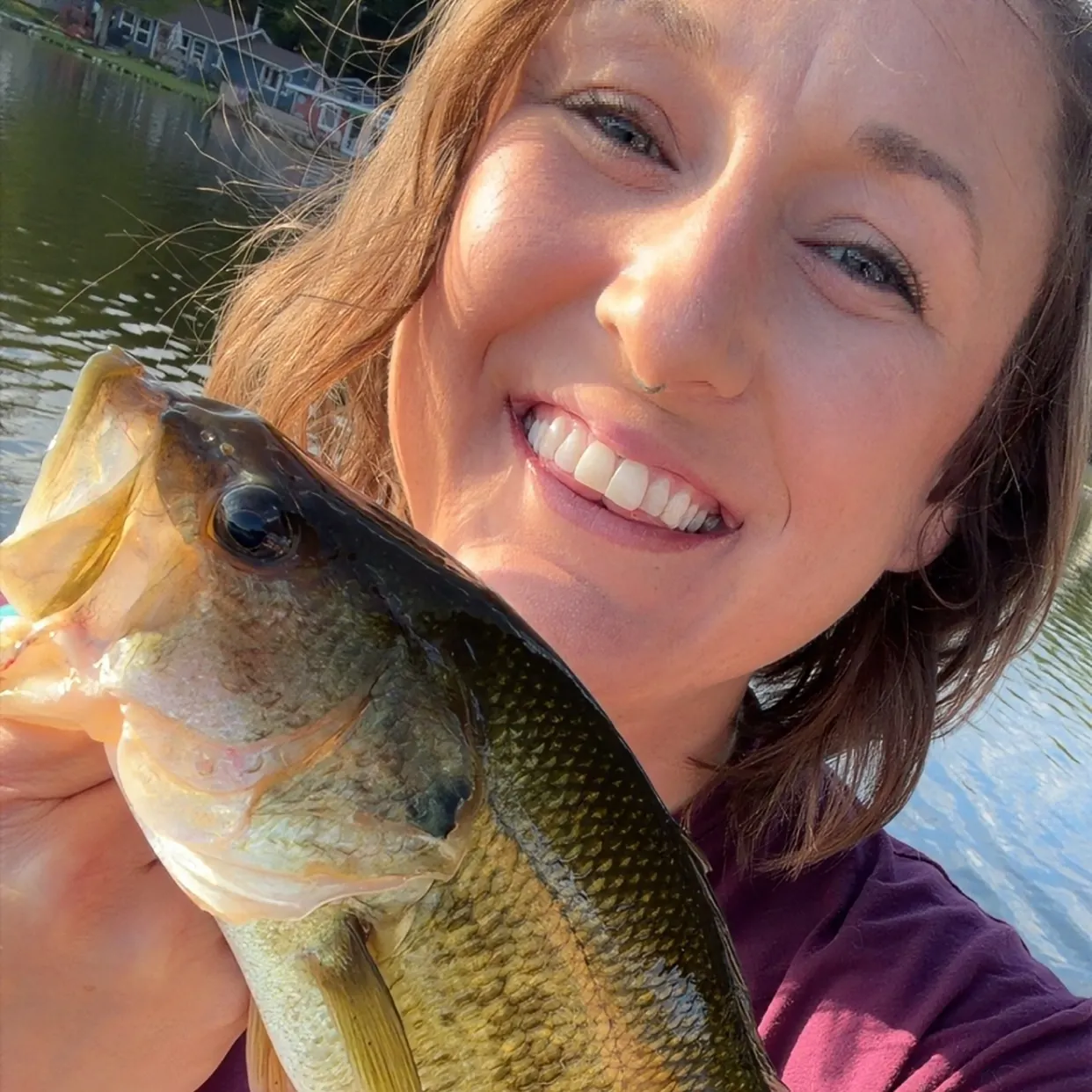 Largemouth bass caught on Fishbrain