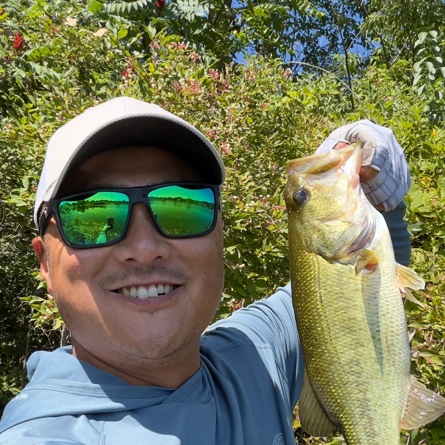Largemouth bass caught on Fishbrain