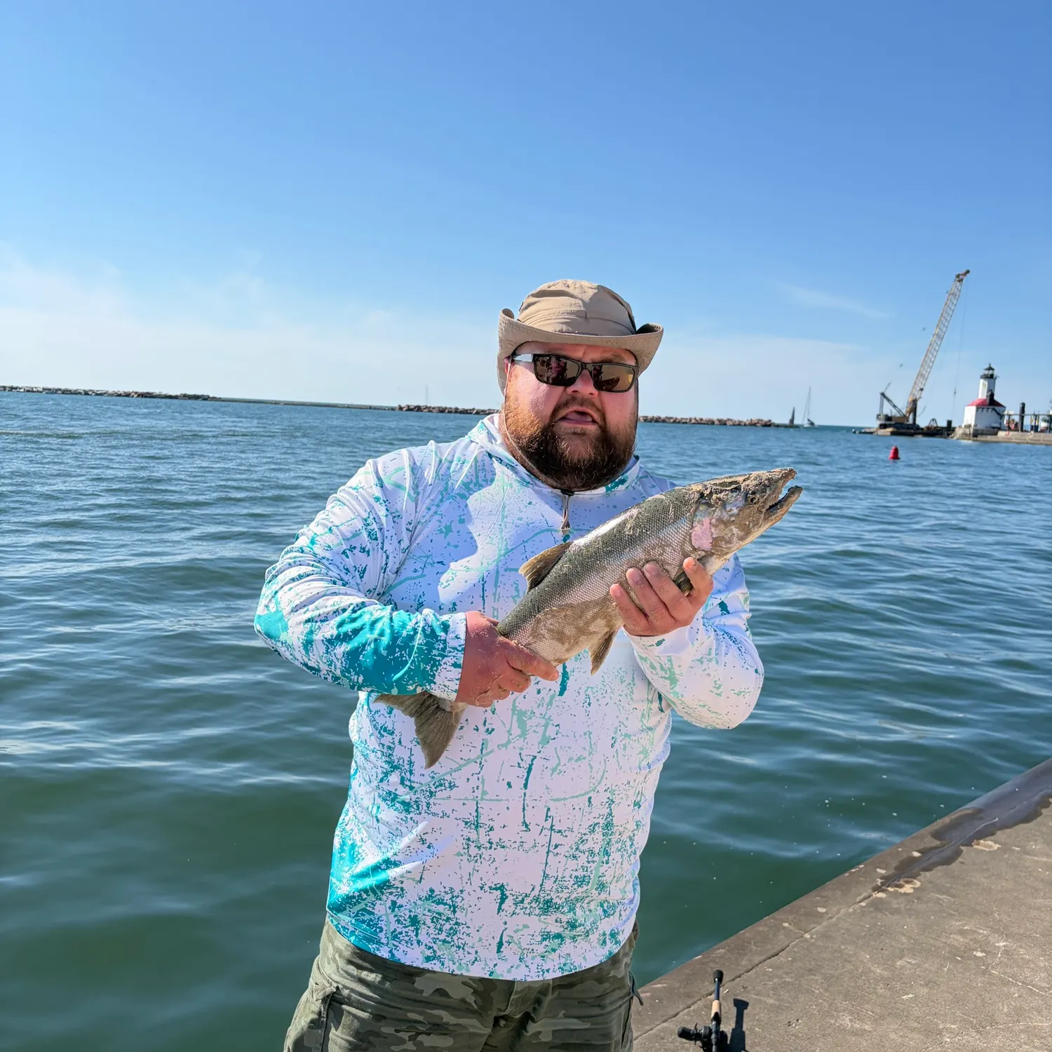 Coho salmon caught on Fishbrain
