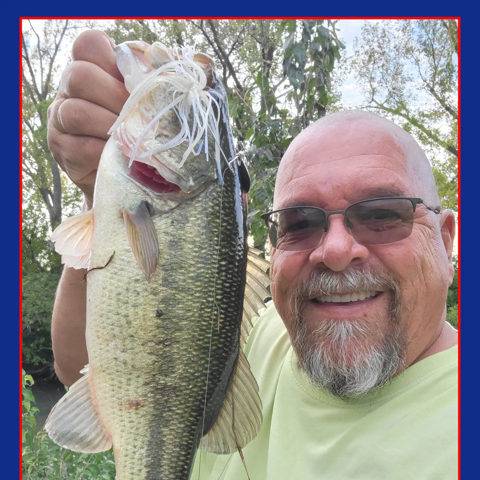 Largemouth bass caught on Fishbrain