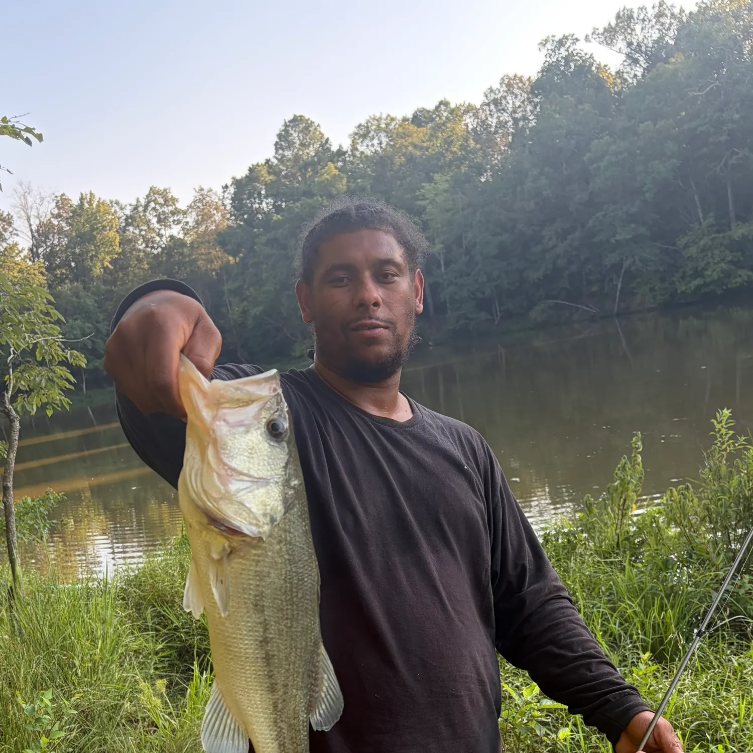 Largemouth bass caught on Fishbrain