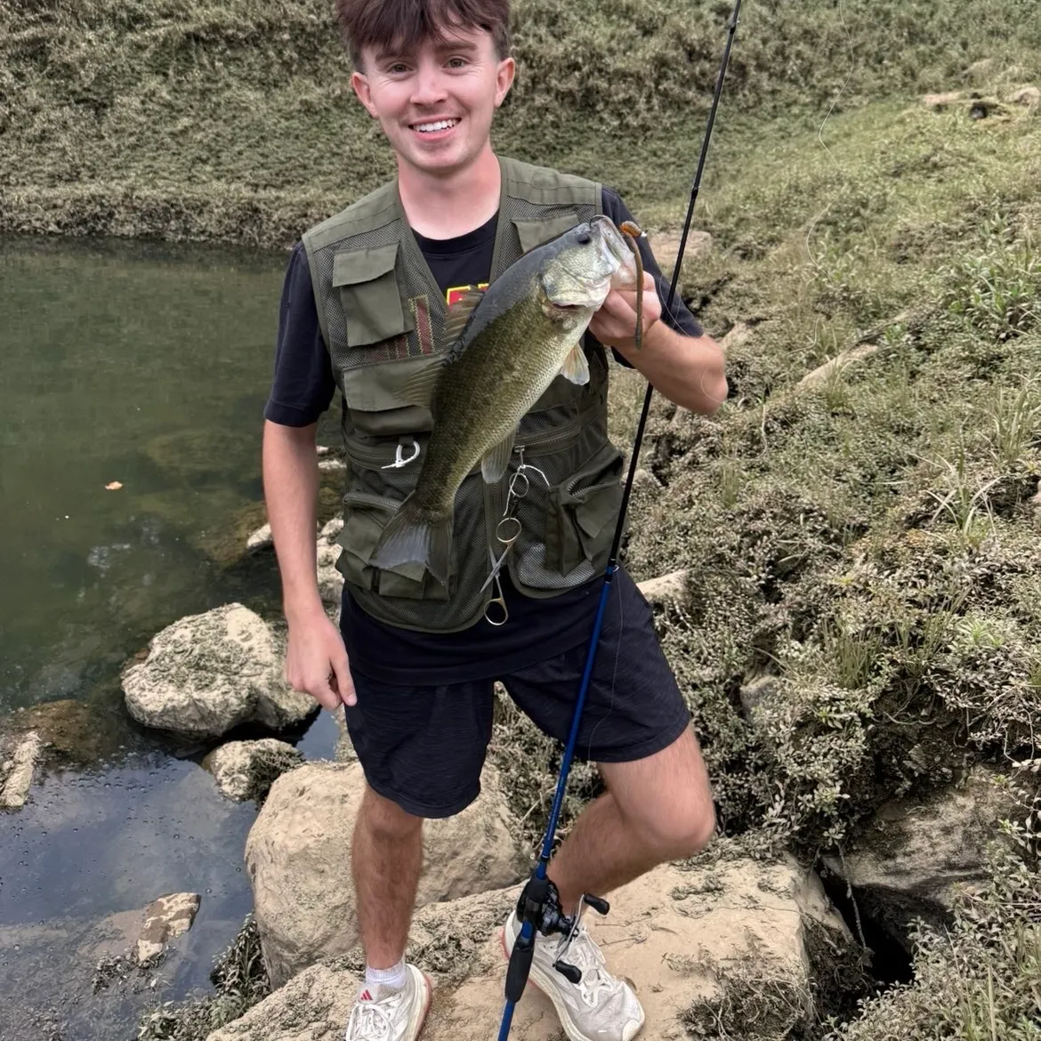 Largemouth bass caught on Fishbrain