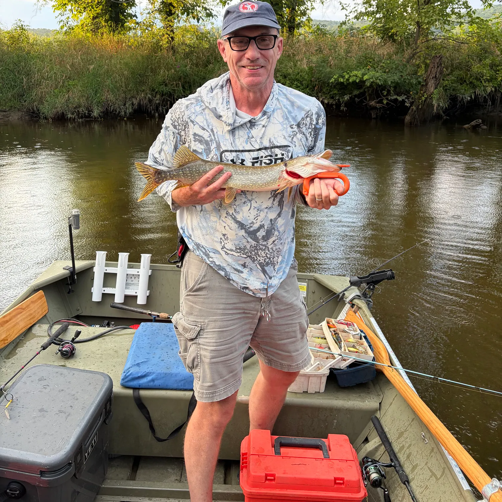 Northern pike caught on Fishbrain