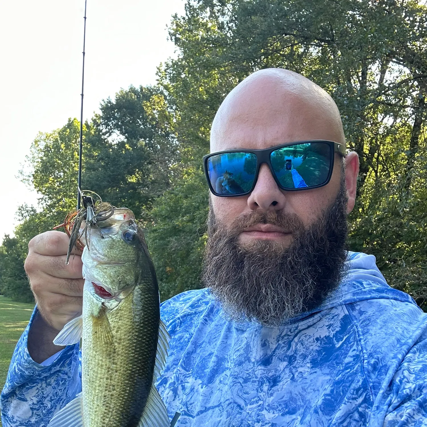 Largemouth bass caught on Fishbrain