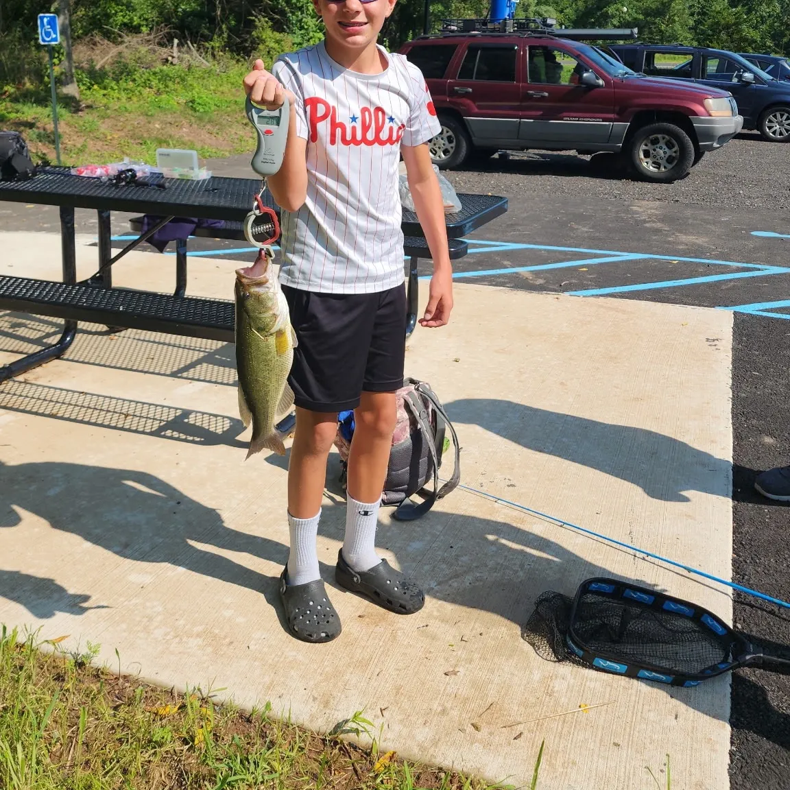 Largemouth bass caught on Fishbrain