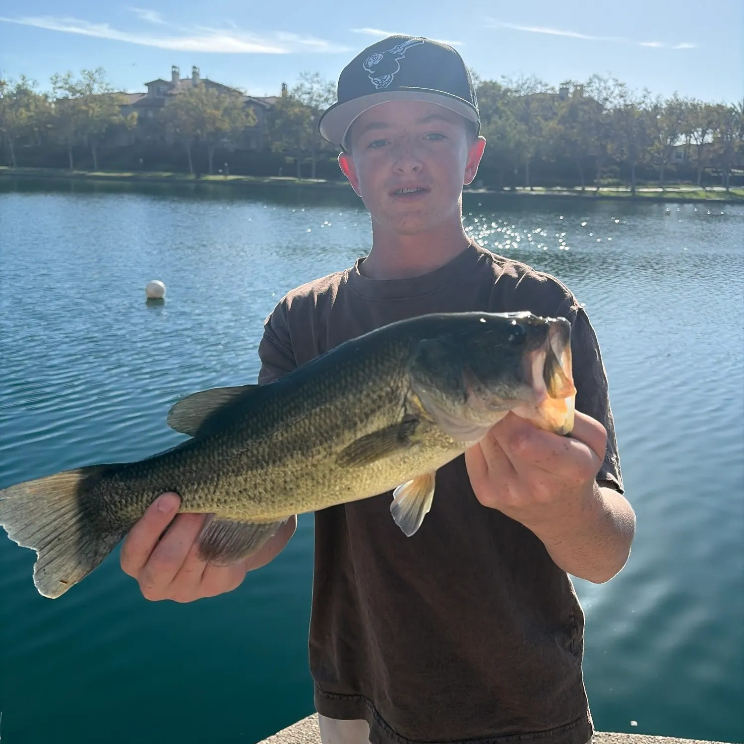 Largemouth bass caught on Fishbrain