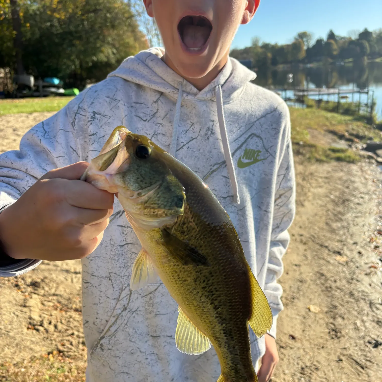 Largemouth bass caught on Fishbrain