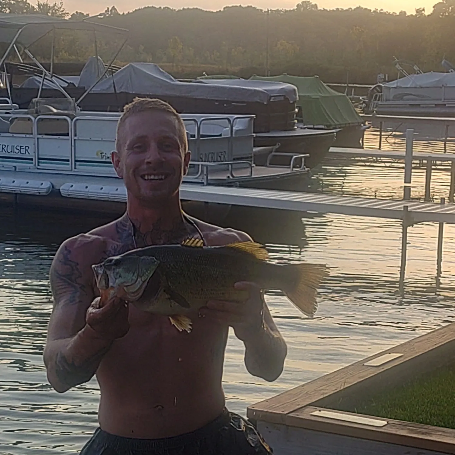 Largemouth bass caught on Fishbrain