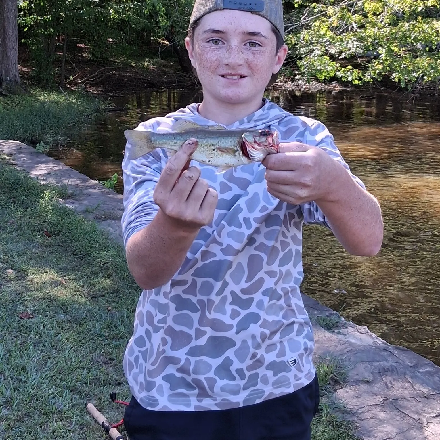 Largemouth bass caught on Fishbrain