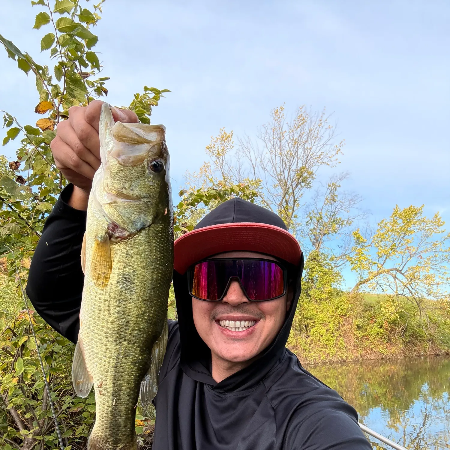 Largemouth bass caught on Fishbrain