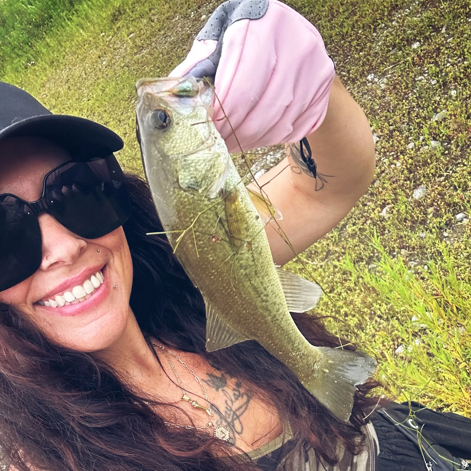 Largemouth bass caught on Fishbrain