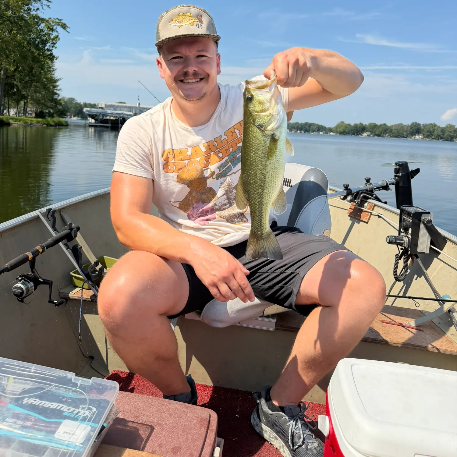 Largemouth bass caught on Fishbrain