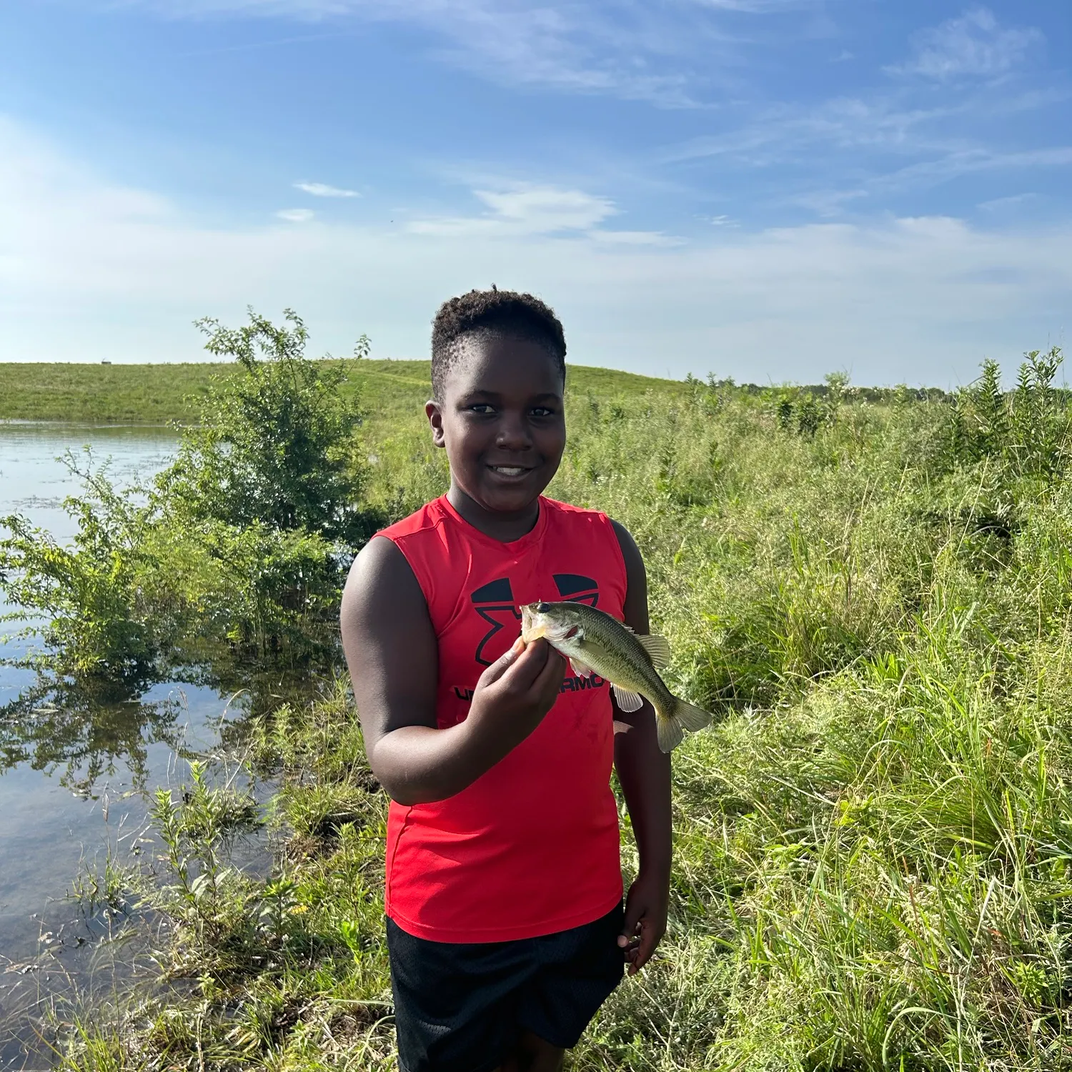 Largemouth bass caught on Fishbrain