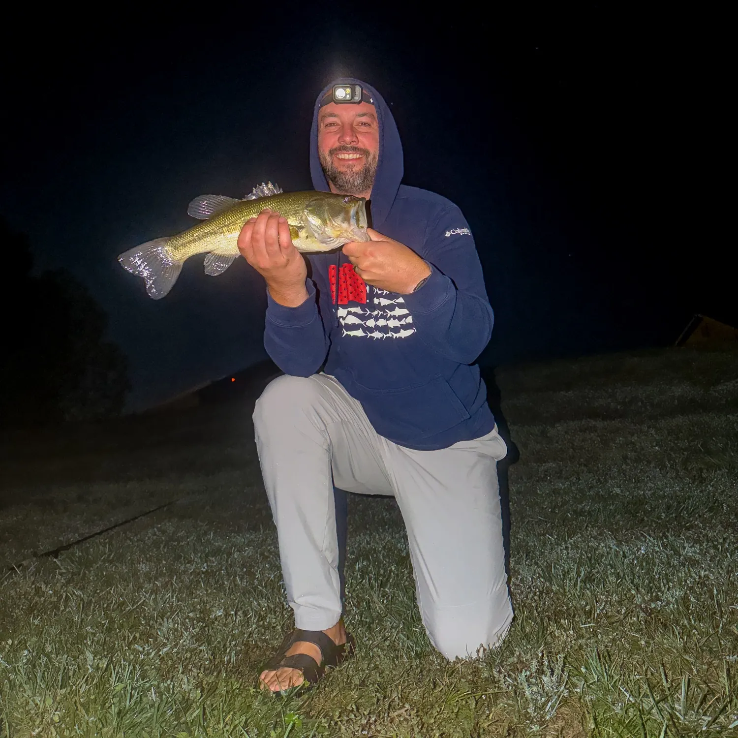 Largemouth bass caught on Fishbrain