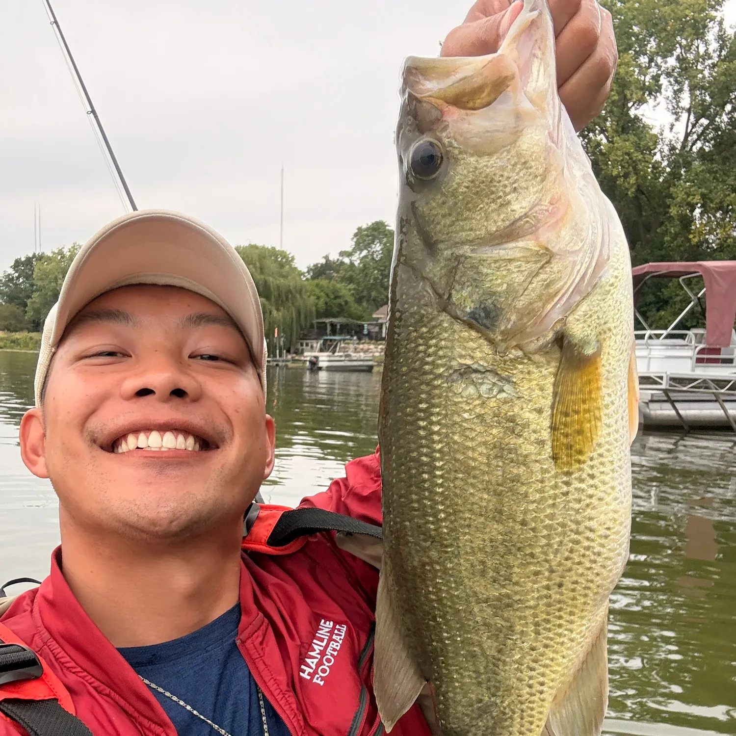 Largemouth bass caught on Fishbrain