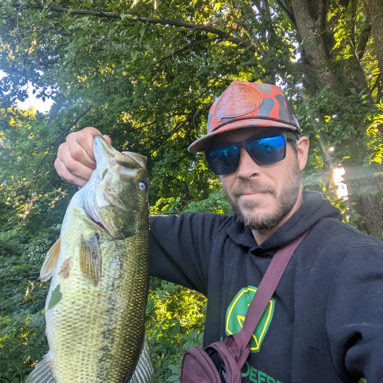Largemouth bass caught on Fishbrain