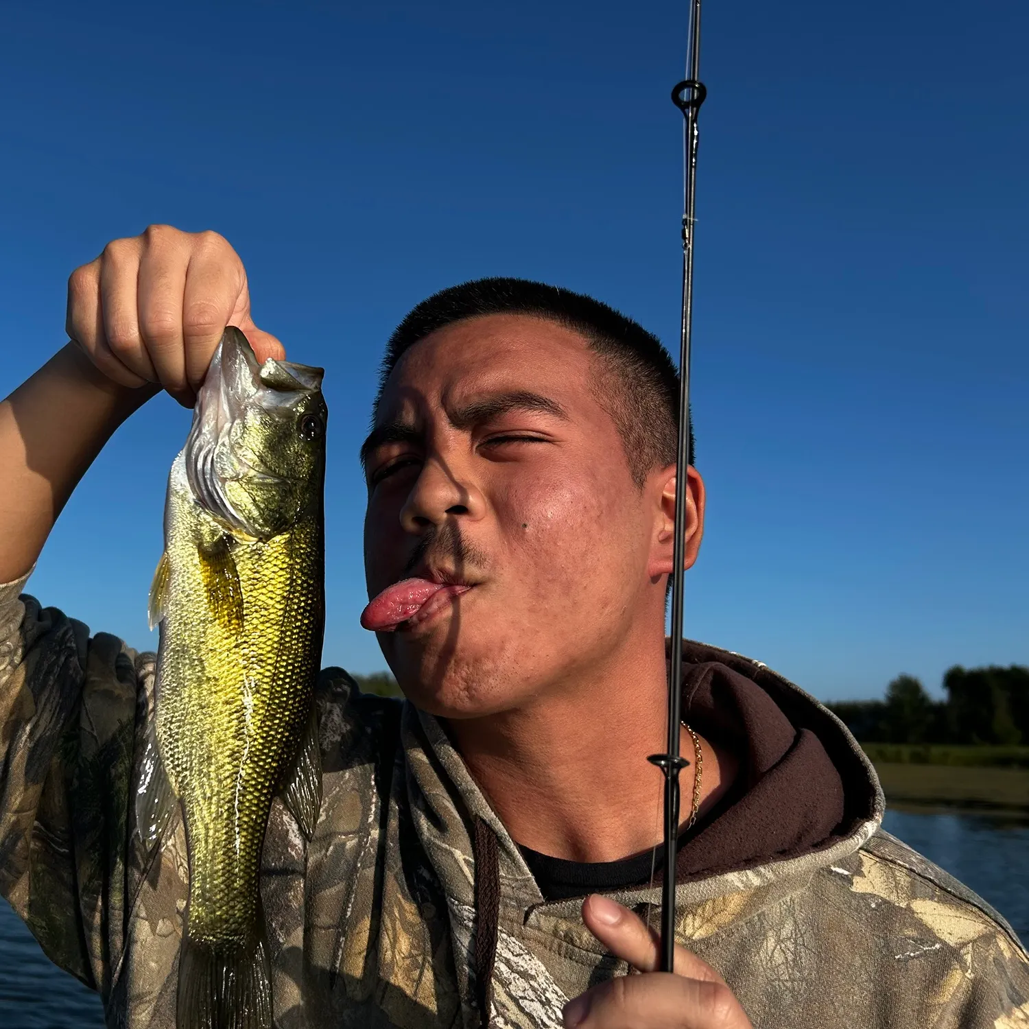 Largemouth bass caught on Fishbrain