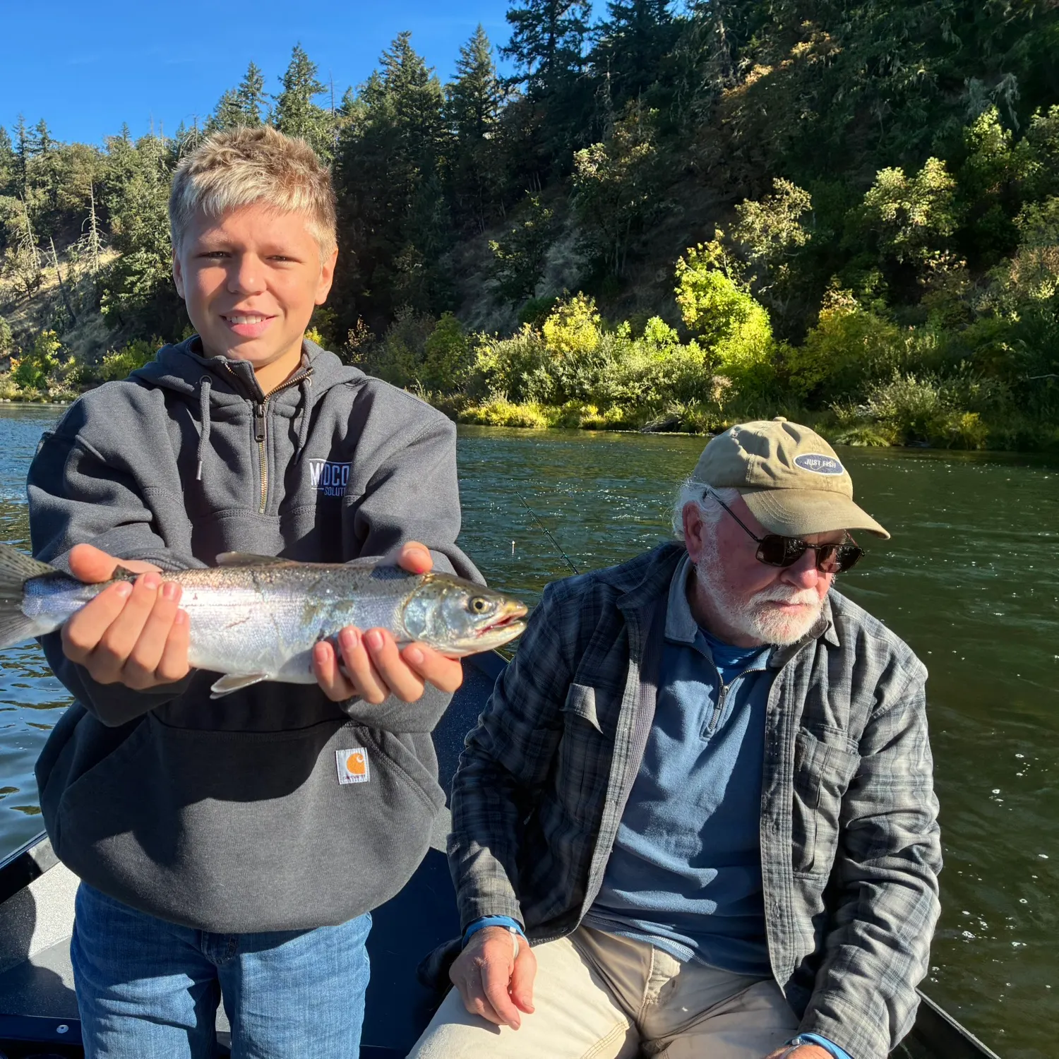 Coho salmon caught on Fishbrain