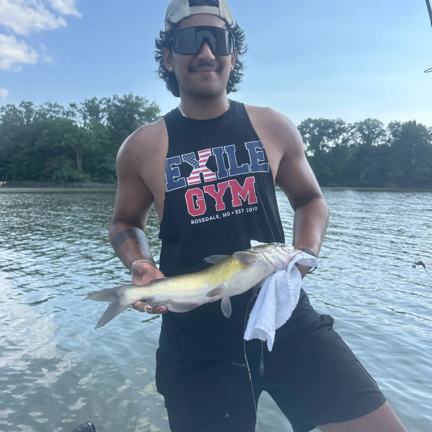 Channel catfish caught on Fishbrain