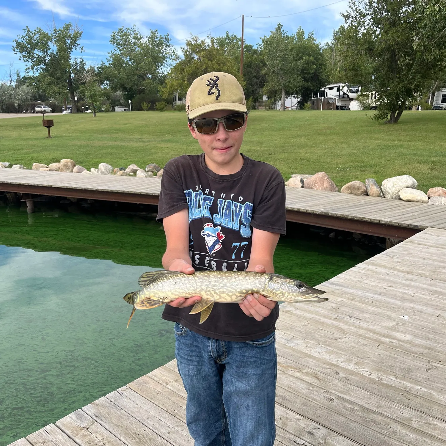 Northern pike caught on Fishbrain