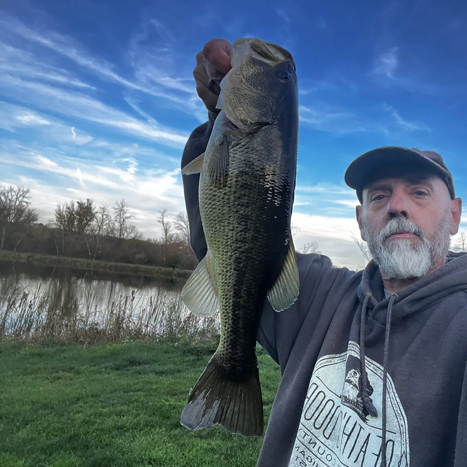 Largemouth bass caught on Fishbrain