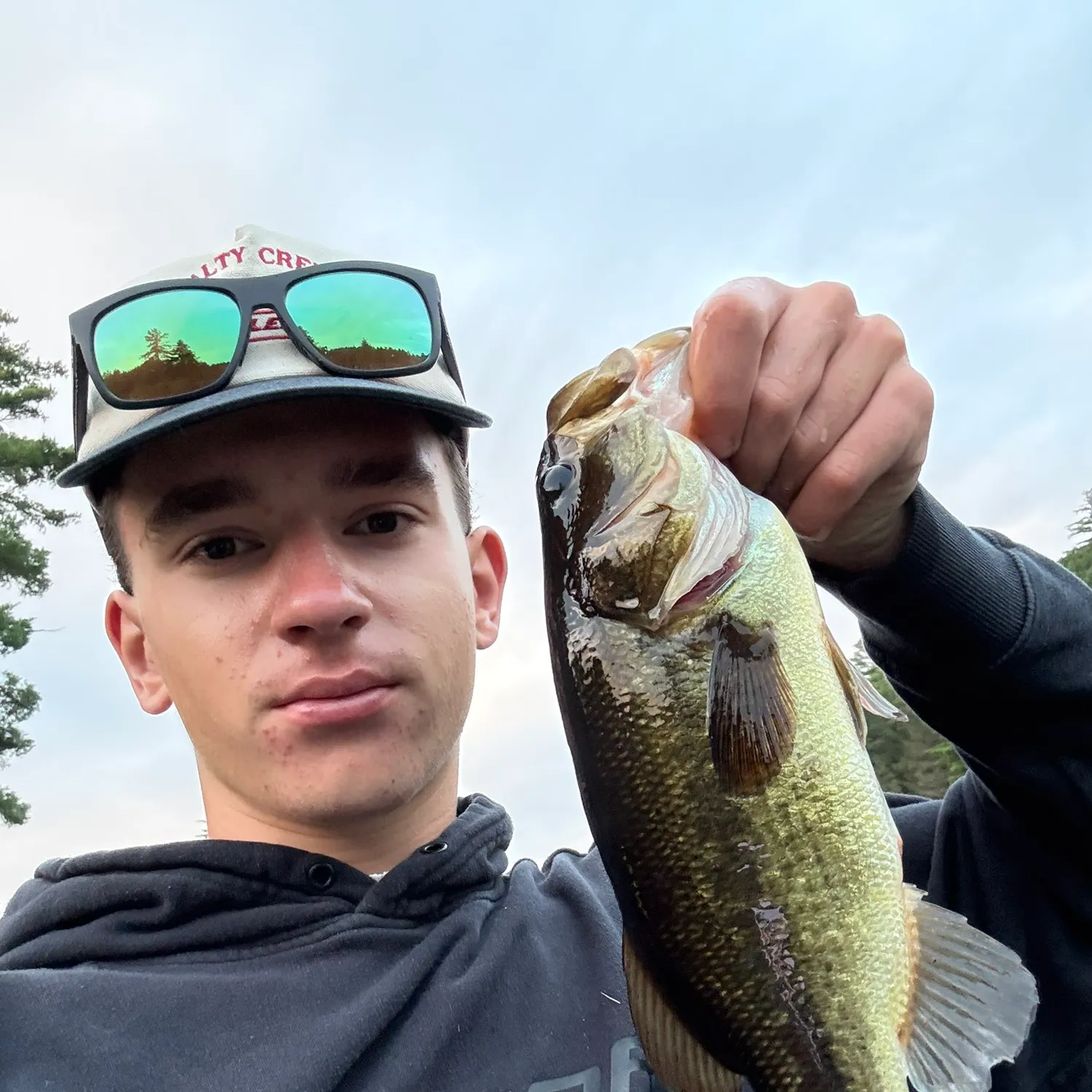 Largemouth bass caught on Fishbrain