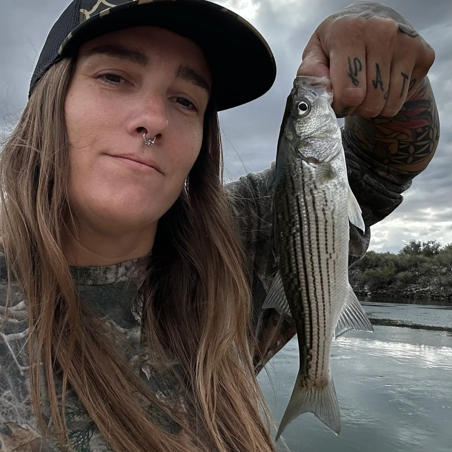 Striped bass caught on Fishbrain