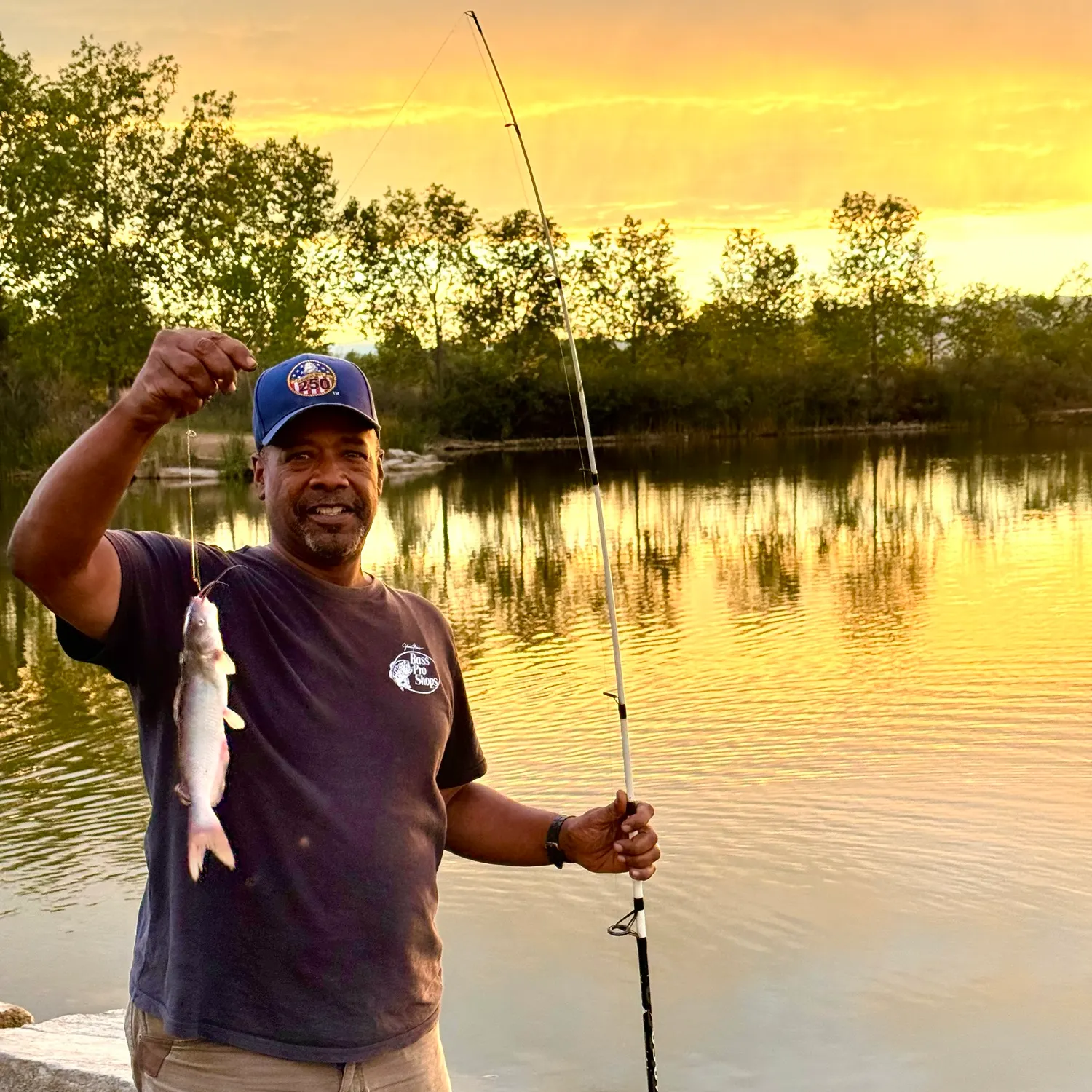 Channel catfish caught on Fishbrain